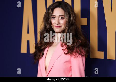 Hollywood, États-Unis. 21st mai 2022. HOLLYWOOD, LOS ANGELES, CALIFORNIE, États-Unis - 21 MAI : l'actrice américaine Emmy Rossum arrive à l'événement FYC de NBCUniversal pour 'Angelyne' qui s'est tenu à la NBCU FYC House le 21 mai 2022 à Hollywood, Los Angeles, Californie, États-Unis. (Photo de Xavier Collin/image Press Agency) Credit: Image Press Agency/Alay Live News Banque D'Images