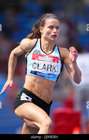 Birmingham, Royaume-Uni. 21st mai 2022. Zoey Clark, de Grande-Bretagne, en 400m femmes, lors de la rencontre de la Muller Birmingham Diamond League au stade Alexander, Birmingham, Angleterre, le 21 mai 2022. Photo de Scott Boulton. Utilisation éditoriale uniquement, licence requise pour une utilisation commerciale. Aucune utilisation dans les Paris, les jeux ou les publications d'un seul club/ligue/joueur. Crédit : UK Sports pics Ltd/Alay Live News Banque D'Images