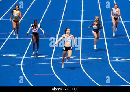 21-MAI-2022 Zoey CLARK remporte l'événement Women 400m en 51,88 au Muller Birmingham Diamond League Alexander Stadium, Perry Barr, Birmingham crédit: PATRICK ANTHONISZ/Alamy Live News Banque D'Images