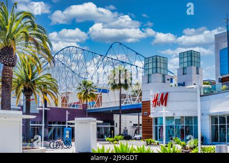 LONG BEACH, CALIFORNIE - 21 avril 2022 : long Beach est connu pour ses attractions en bord de mer, dont le Queen Mary. Plusieurs sports seront organisés dans Banque D'Images