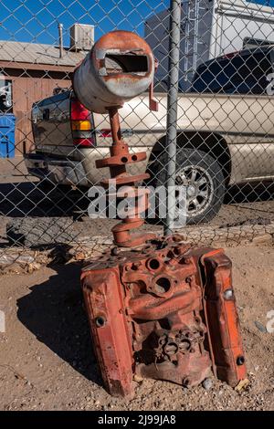 Boîtes aux lettres inhabituelles à Albuquerque, Nouveau-Mexique Banque D'Images