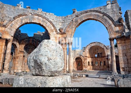 Église de Saint Simeon Syrie Banque D'Images