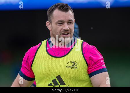 Dublin, Irlande. 21st mai 2022. Cian Healy de Leinster lors du match de rugby de championnat de rugby de l'United Rugby Round 18 entre Leinster Rugby et Munster Rugby au stade Aviva de Dublin, Irlande, le 21 mai 2022 (photo par Andrew SURMA/ Credit: SIPA USA/Alay Live News Banque D'Images