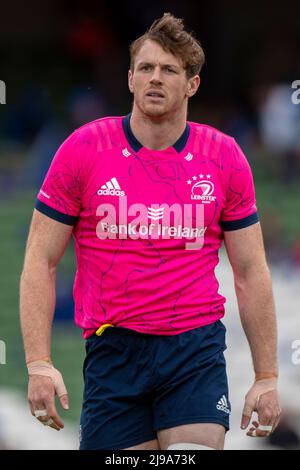 Dublin, Irlande. 21st mai 2022. Ryan Baird, de Leinster, lors du match de rugby 18 du Championnat des États-Unis de rugby, entre Leinster Rugby et Munster Rugby, au stade Aviva de Dublin, en Irlande, le 21 mai 2022 (photo d'Andrew SURMA/ Credit: SIPA USA/Alay Live News Banque D'Images