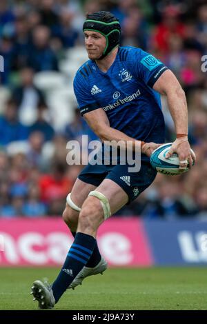 Dublin, Irlande. 21st mai 2022. Ryan Baird, de Leinster, lors du match de rugby 18 du Championnat des États-Unis de rugby, entre Leinster Rugby et Munster Rugby, au stade Aviva de Dublin, en Irlande, le 21 mai 2022 (photo d'Andrew SURMA/ Credit: SIPA USA/Alay Live News Banque D'Images