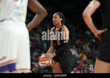 21 mai 2022, Las Vegas, Las Vegas, NV, USA: LAS VEGAS, NV - MAI 21: Match de basket-ball entre Las Vegas Aces et Phoenix Mercury pendant la WNBA 2022 à Michelob Ultra Arena le 21 mai 2022 à Las Vegas, Etats-Unis. (Credit image: © Louis Grasse/PX Imagens via ZUMA Press Wire) Banque D'Images