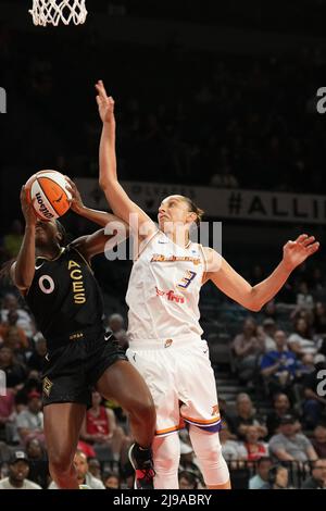 21 mai 2022, Las Vegas, Las Vegas, NV, USA: LAS VEGAS, NV - MAI 21: Match de basket-ball entre Las Vegas Aces et Phoenix Mercury pendant la WNBA 2022 à Michelob Ultra Arena le 21 mai 2022 à Las Vegas, Etats-Unis. (Credit image: © Louis Grasse/PX Imagens via ZUMA Press Wire) Banque D'Images