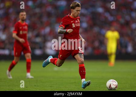 Kostas Tsimikas de Liverpool - Chelsea contre Liverpool, The Emirates FA Cup final, Wembley Stadium, Londres - 14th mai 2022 usage éditorial exclusif Banque D'Images