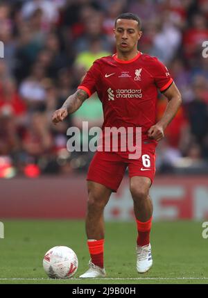 Thiago Alcantara de Liverpool - Chelsea / Liverpool, The Emirates FA Cup final, Wembley Stadium, Londres - 14th mai 2022 usage éditorial exclusif Banque D'Images