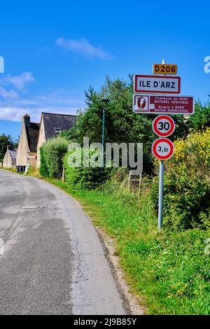 France, Morbihan, Golfe du Morbihan, Ile d'Arz Banque D'Images