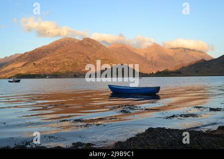 Photographie des cinq Sœurs de Kintail dans les West Highlands d'Écosse, Royaume-Uni Banque D'Images