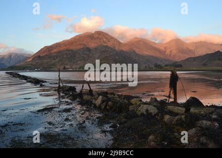 Photographie des cinq Sœurs de Kintail dans les West Highlands d'Écosse, Royaume-Uni Banque D'Images