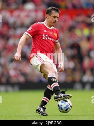 Gary Neville de Manchester United Legends lors du match Legends à Old Trafford, Manchester. Date de la photo: Samedi 21 mai 2022. Banque D'Images