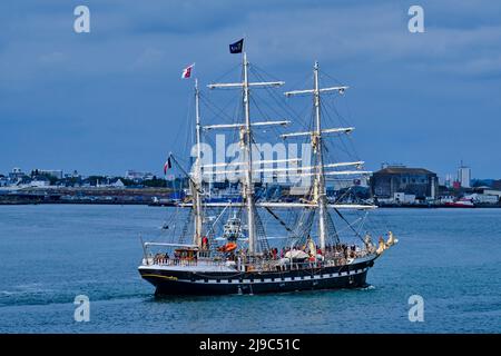 France, Morbihan (56), la rade de Lorient, le Belem // France, Morbihan (56), le port de Lorient, Belem boa Banque D'Images