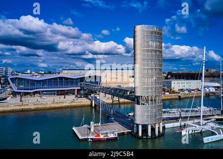 France, Morbihan, le port de Lorient, Lorient, ville de voile Eric Tabarly Banque D'Images