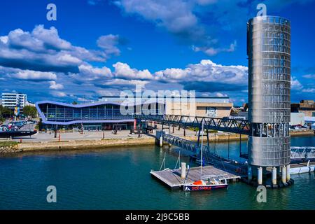 France, Morbihan, le port de Lorient, Lorient, ville de voile Eric Tabarly Banque D'Images