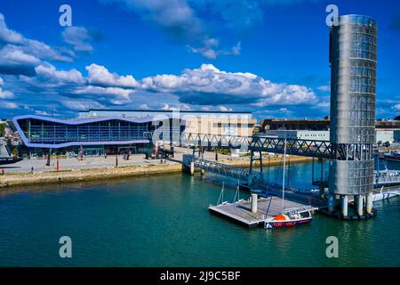 France, Morbihan, le port de Lorient, Lorient, ville de voile Eric Tabarly Banque D'Images