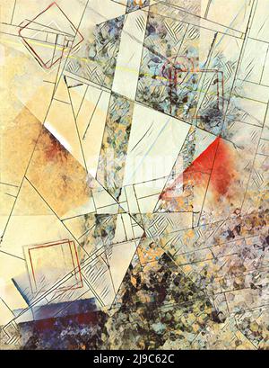 Abstrait moderne et tendance. Rendu 3D Banque D'Images