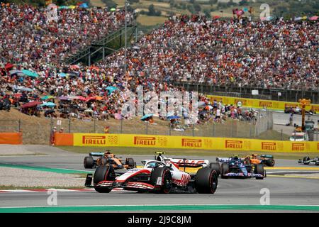 22 mai 2022, circuit de Catalunya, Barcelone, F1 Grand Prix Pirelli d'Espagne 2022, sur la photo Mick Schumacher (DEU), Haas F1 Team Banque D'Images