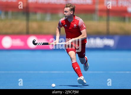 Jack Turner en action pendant le match de la FIH Hockey Pro League à Lee Valley, Londres. Date de la photo: Dimanche 22 mai 2022. Banque D'Images