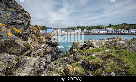 Pittoresque Portpatrick sur la côte ouest des Rhinns de Galloway Banque D'Images