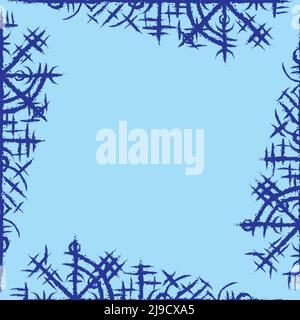 Monture de symboles Viking scandinaves Illustration de Vecteur