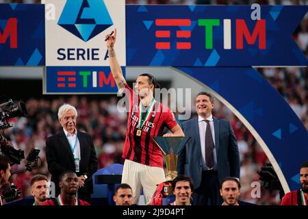 Pendant le championnat italien Serie Un match de football entre les États-Unis Sassuolo et l'AC Milan le 22 mai 2022 au Mapei Stadium-Città del Tricolor à Reggio Emilia, Italie - photo Nderim Kacili / DPPI Banque D'Images