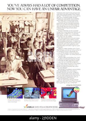 Vintage avril 1986 'Playboy' Magazine annonce, Etats-Unis Banque D'Images