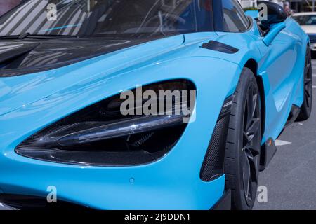 McClaren 765LT Supercar, Munich, Allemagne Banque D'Images