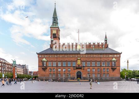 Place de l'hôtel de ville à Copenhague, Danemark, 21 mai 2022 Banque D'Images