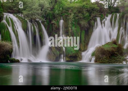 Cascade de Kravica, Herzégovine-Neretva, Bosnie-Herzégovine, Europe Banque D'Images