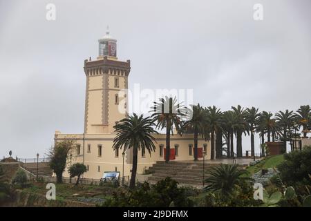 Phare de Cape Spartel à Tanger, au Maroc Banque D'Images