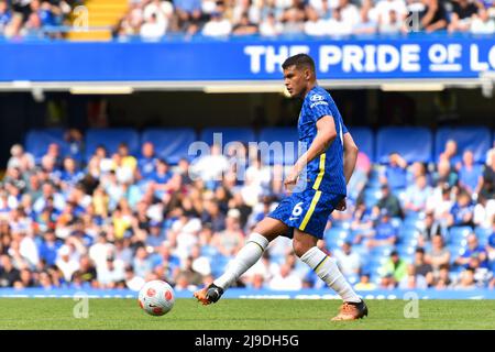 LONDRES, ROYAUME-UNI. MAI 22nd Thiago Silva de Chelsea en action pendant le match de la Premier League entre Chelsea et Watford à Stamford Bridge, Londres, le dimanche 22nd mai 2022. (Credit: Ivan Yordanov | MI News) Credit: MI News & Sport /Alay Live News Banque D'Images