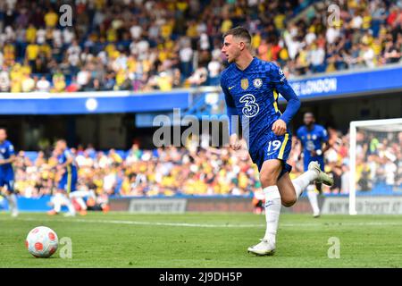 LONDRES, ROYAUME-UNI. MAI 22nd Mason Mount of Chelsea en action pendant le match de la Premier League entre Chelsea et Watford au Stamford Bridge, Londres, le dimanche 22nd mai 2022. (Credit: Ivan Yordanov | MI News) Credit: MI News & Sport /Alay Live News Banque D'Images