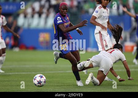 Turin, Italie. 21st mai 2022. Asisat Oshoala (FC Barcelone) en action lors de la finale de la Ligue des champions de l'UEFA, match de football des femmes de la Ligue des champions de l'UEFA à Turin, Italie, mai 21 2022 crédit: Independent photo Agency/Alay Live News Banque D'Images