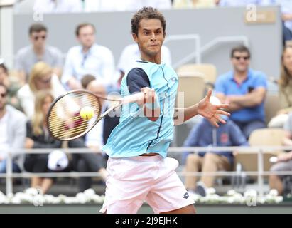 Juan Pablo Varillas du Pérou au cours du 1 jour de l'Open de France 2022, un tournoi de tennis Grand Chelem le 22 mai 2022 au stade Roland-Garros à Paris, France - photo: Jean Catuffe/DPPI/LiveMedia Banque D'Images