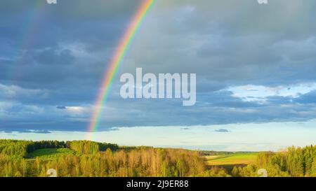 de vrais doubles arcs en ciel