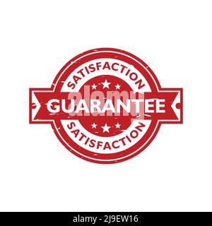 Logo en caoutchouc symbole en forme de vecteur vintage garanti. Illustration vectorielle EPS.8 EPS.10 Illustration de Vecteur