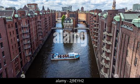 Speicherstadt, quartier historique des quais, Hambourg, Allemagne Banque D'Images