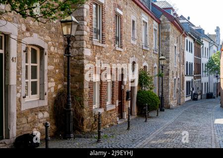 Deutschland, NRW, Städteregion Aachen, Stolberg, Burggasse Banque D'Images