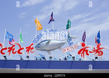 wakayama, japon, 2022/02/05 , marché aux poissons de l'ichiba toretore. Un marché du poisson est un marché de vente de poisson et de produits du poisson. Il peut être dédié à W Banque D'Images