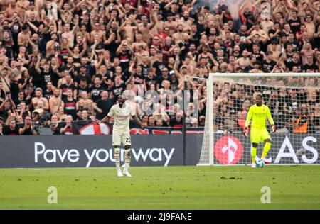 Fikayo Tomori (AC Milan) pendant le championnat italien Serie Un match de football entre US Sassuolo et AC Milan le 22 mai 2022 au Mapei Stadium-Citta del Tricolor à Reggio Emilia, Italie - photo: Nderim Kacili/DPPI/LiveMedia Banque D'Images