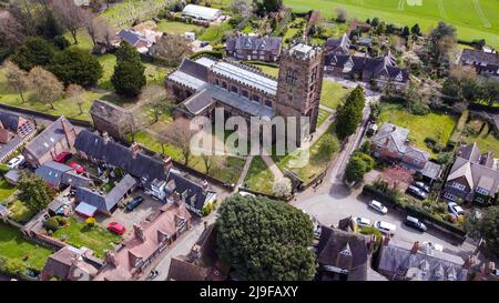 Grand Budworth , Cheshire 2022 . Église Banque D'Images