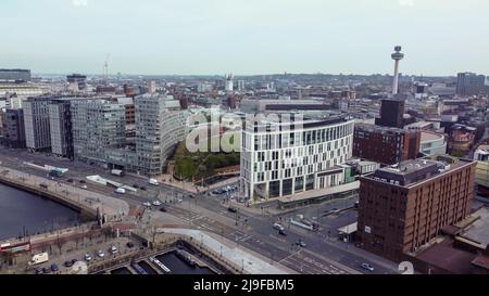 Photo de drone aérien de Liverpool 2022 Banque D'Images