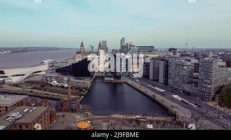 Photo de drone aérien de Liverpool 2022 Banque D'Images