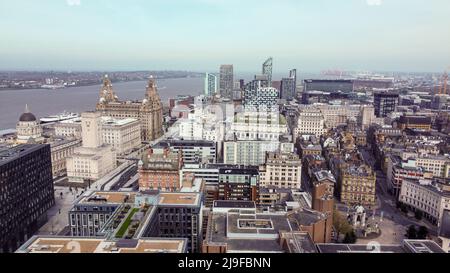 Photo de drone aérien de Liverpool 2022 Banque D'Images