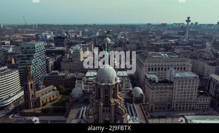 Photo de drone aérien de Liverpool 2022 Banque D'Images