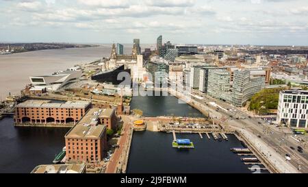 Photo de drone aérien de Liverpool 2022 Banque D'Images