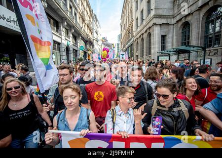 Fierté belge Bruxelles 2022 Banque D'Images