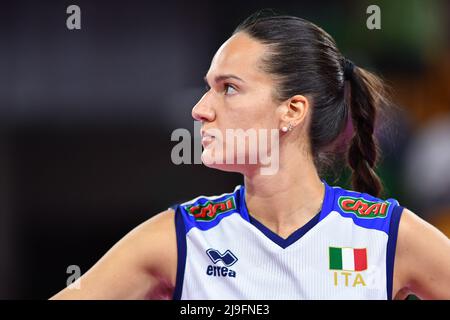 Florence, Italie. 22nd mai 2022. Anastasia Guerra (Italie) pendant le match de Test - femmes Italie contre femmes Bulgarie, Volleyball Test Match à Florence, Italie, Mai 22 2022 crédit: Independent photo Agency/Alay Live News Banque D'Images